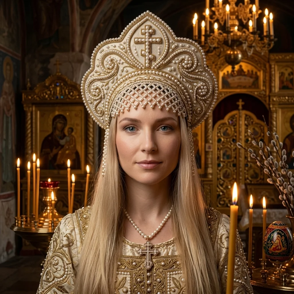 Пасхальный кокошник