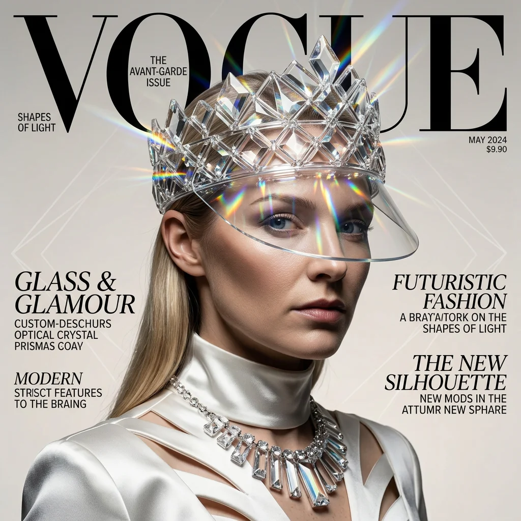 Обложка Vogue — хрустальный визор